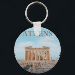 Athens Greece Key Ring<br><div class="desc">Athens,  capital of Greece.  Wonderful Greek city and lots of ancient history.  The birthplace of western civilisation.  This is Europe's oldest capitol.</div>