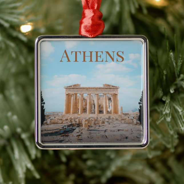 Athens Greece Metal Tree Decoration (Tree)