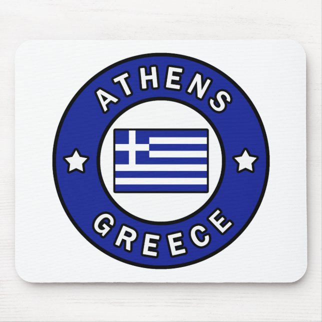 Athens Greece Mouse Mat (Front)