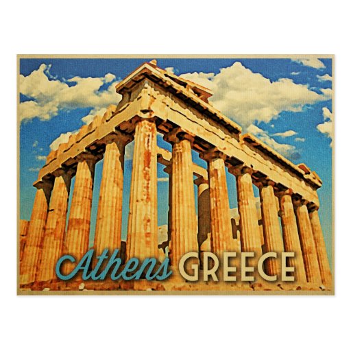 Image of Athens Greece Parthenon Postcard