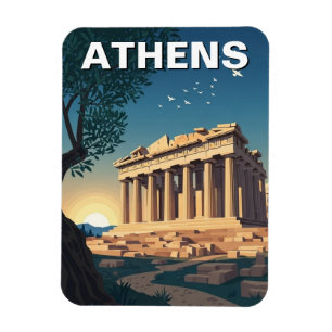 Athens Greece Parthenon Travel Magnet