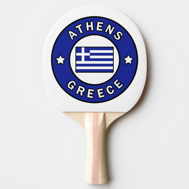 Athens Greece Ping Pong Paddle (Front)