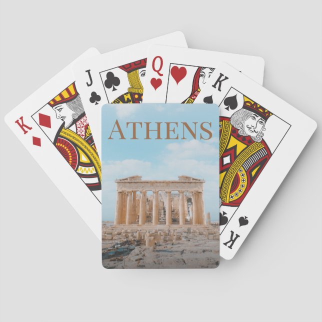 Athens Greece Playing Cards (Back)