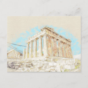 Athens Greece Postcard – Ancient City Travel 
