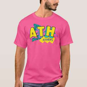 Athens Greece Retro 90s Logo T-Shirt