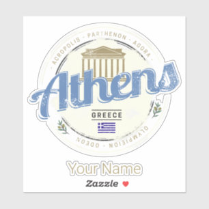 Athens Greece Retro Acropolis Vintage Souvenir