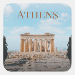 Athens Greece Square Sticker