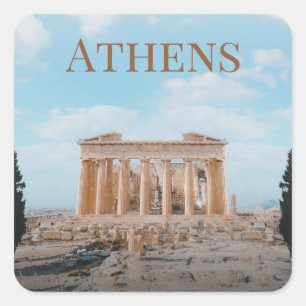 Athens Greece Square Sticker