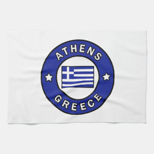 Athens Greece Tea Towel