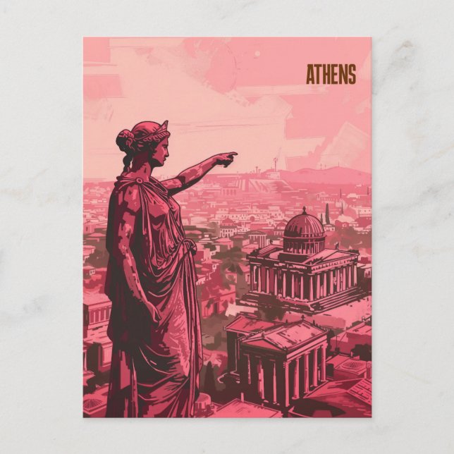 Athens Greece Travel Postcard (Front)