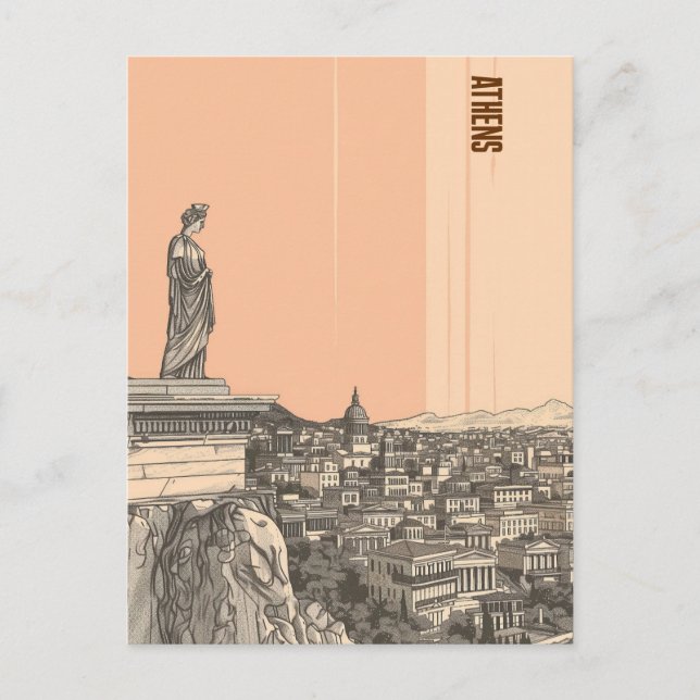 Athens Greece Travel Postcard (Front)