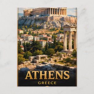 Athens Greece Travel Souvenir Postcard
