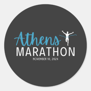 Athens Marathon 2024  Classic Round Sticker