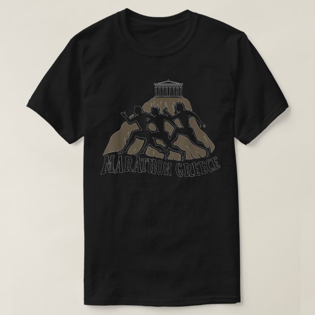 Athens Marathon Greece T-Shirt (Design Front)