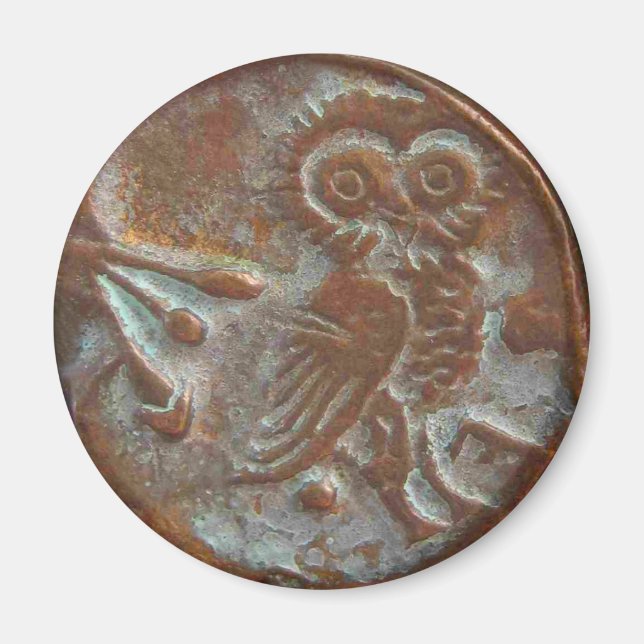 Athens Owl Magnet (Front)