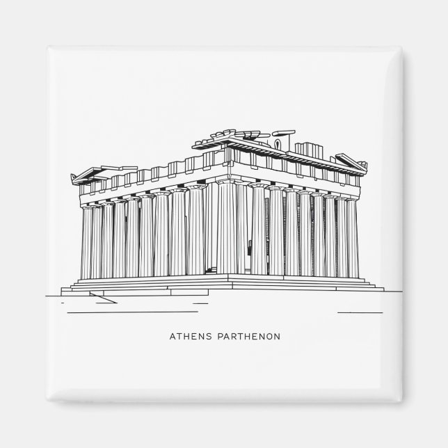 Athens Parthenon 2 Magnet (Front)