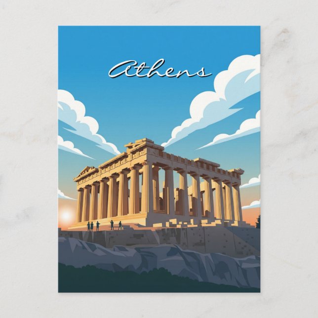 Athens Parthenon Postcard (Front)