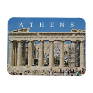 Athens Parthenon view fridge magnet