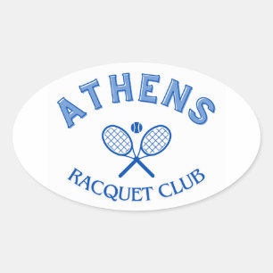 Athens Racquet Club Oval Sticker