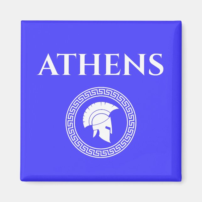 Athens Spartan Magnet (Front)