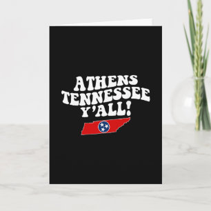 Athens Tennessee Y'all Tn Southern Vacation Card