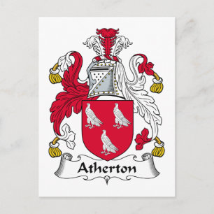 Atherton Family Crest Postcard