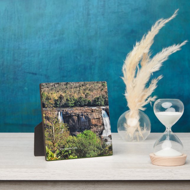 Athirappilly Falls, Panchayath, Kerala, India, Plaque (Insitu)