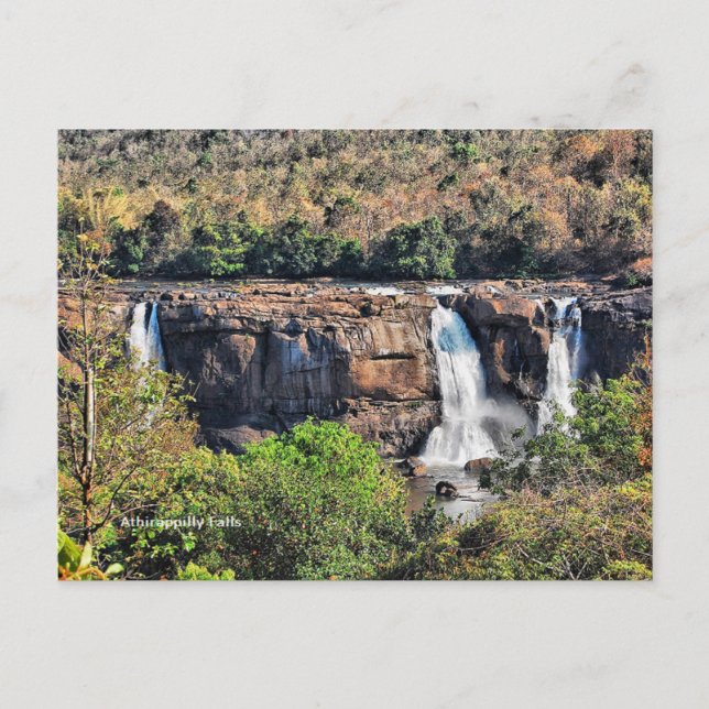 Athirappilly Falls, Panchayath, Kerala, India Postcard (Front)