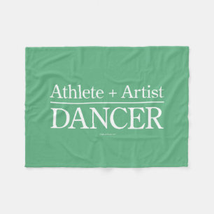 Athlete + Artist = Dancer Fleece Blanket