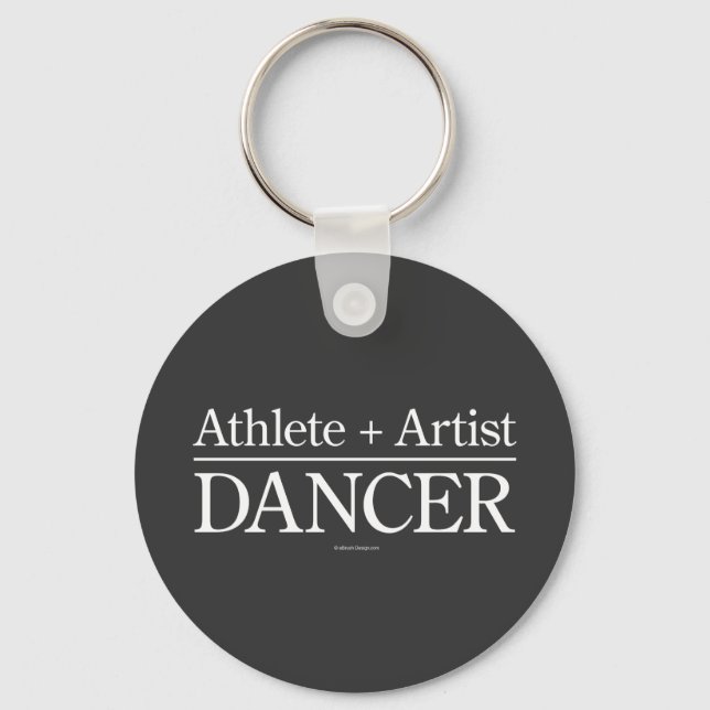 Athlete + Artist = Dancer Key Ring (Front)