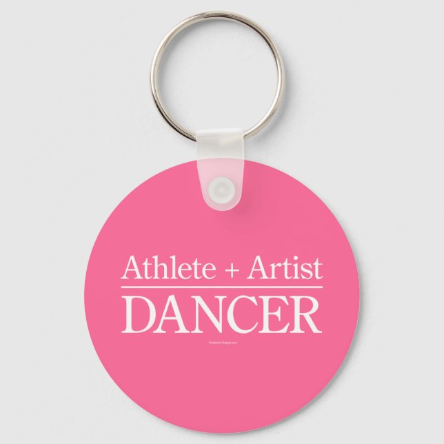 Athlete + Artist = Dancer Key Ring (Front)