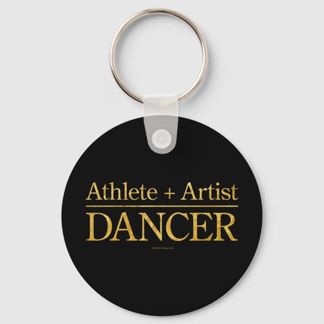 Athlete + Artist = Dancer Key Ring (Front)