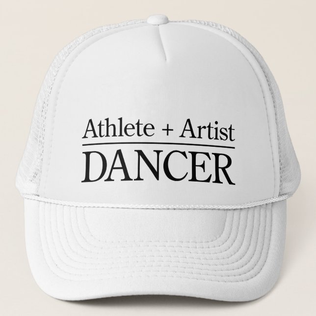 Athlete + Artist = Dancer Trucker Hat (Front)