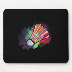Athlete Men Women Kids Shuttle Badminton Colourful Mouse Mat