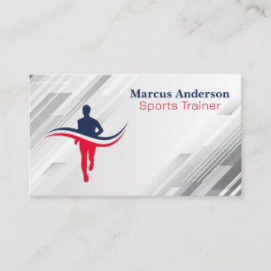 Athlete Runner Logo   Personal Trainer Business Card