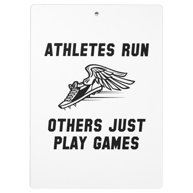 Athletes Run Clipboard (Back)