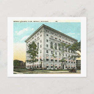 Athletic Club, Detroit, Michigan Vintage Postcard