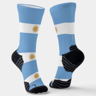 Athletic Crew Sock with flag of Argentina