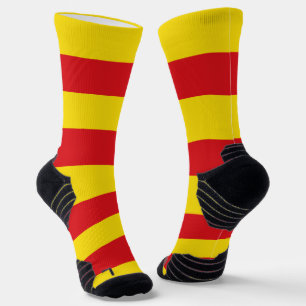 Athletic Crew Sock with flag of Catalonia
