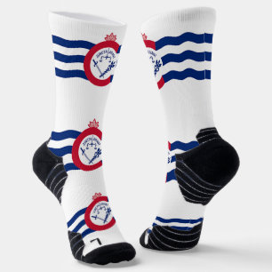 Athletic Crew Sock with flag of Cincinnati