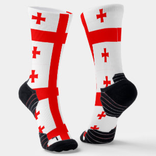 Athletic Crew Sock with flag of Georgia