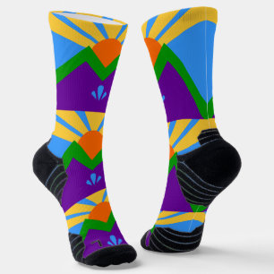 Athletic Crew Sock with flag of Manitou Springs