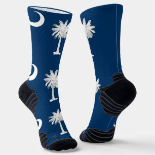 Athletic Crew Sock with flag of South Carolina
