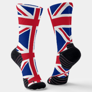 Athletic Crew Sock with flag of United Kingdom