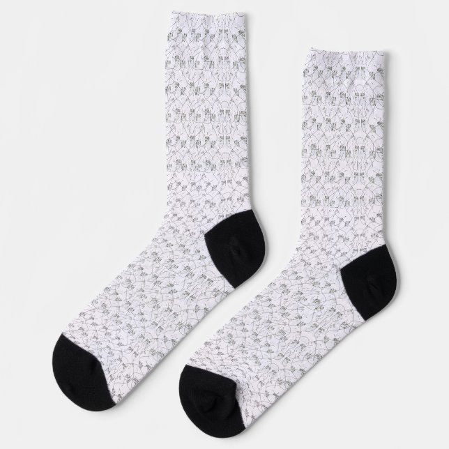 Athletic Crew Socks | Grip, Compression & Support (Left)
