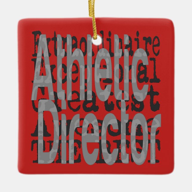 Athletic Director Extraordinaire Ceramic Ornament (Front)