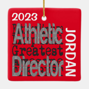 Athletic Director Extraordinaire CUSTOM Ceramic Ornament