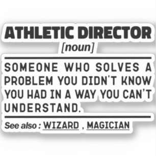 Athletic Director Noun Definition Sport Cool Dad