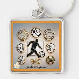 "Athletic Elegance" Key Ring
