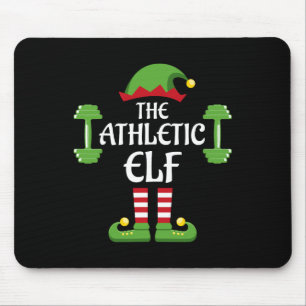 Athletic Elf Family Matching Group Christmas Sport Mouse Mat